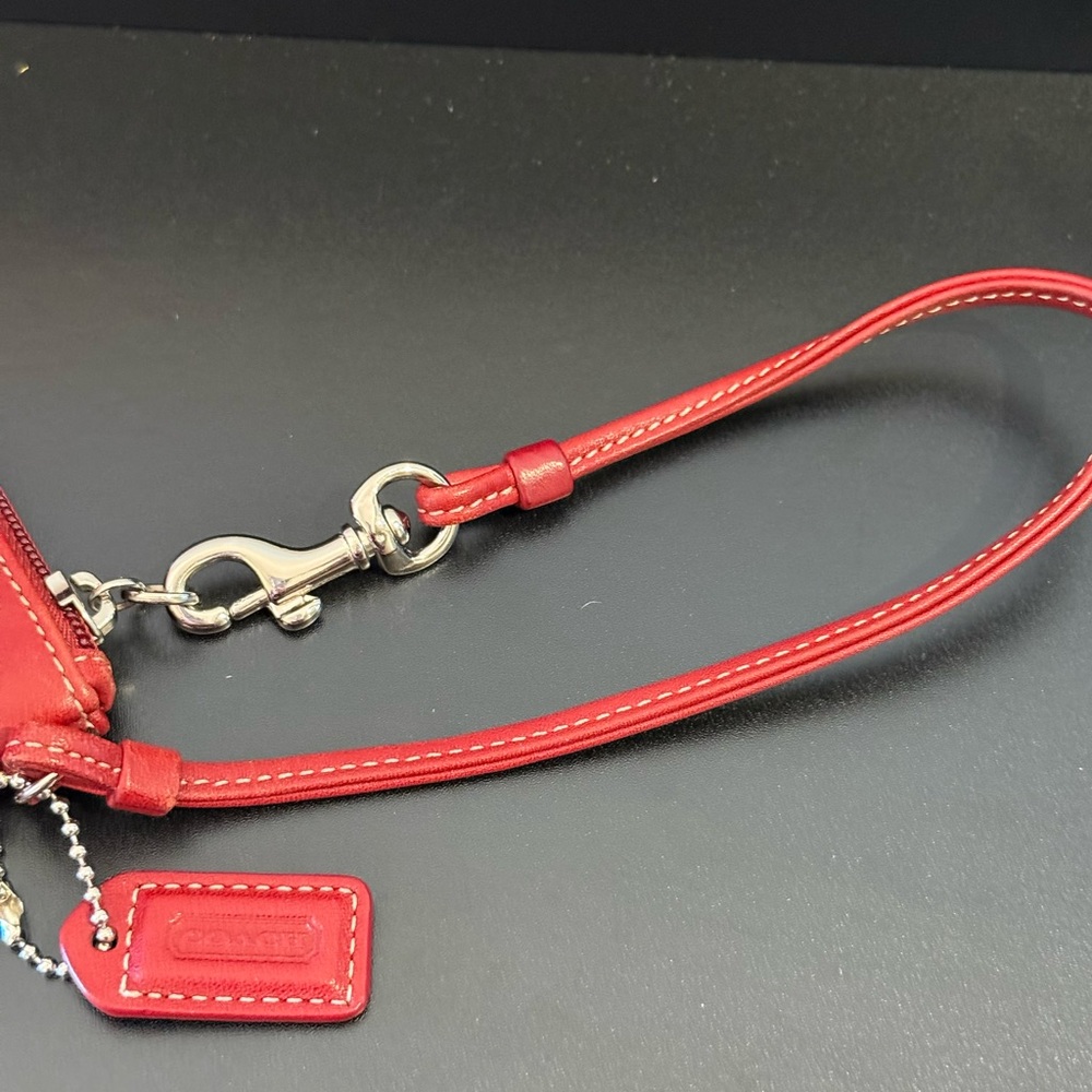 Coach Rare Vintage Rugby Leather Wristlet Clutch EUC - Picture 9 of 9